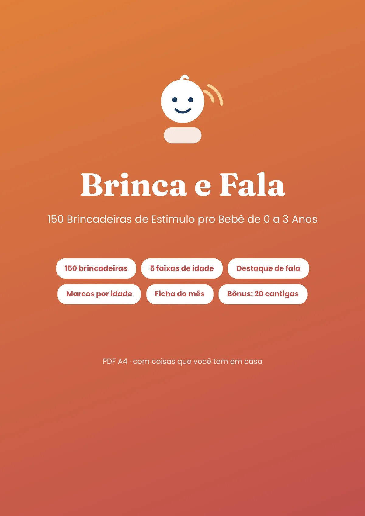 Página real do PDF Brinca e Fala: capa